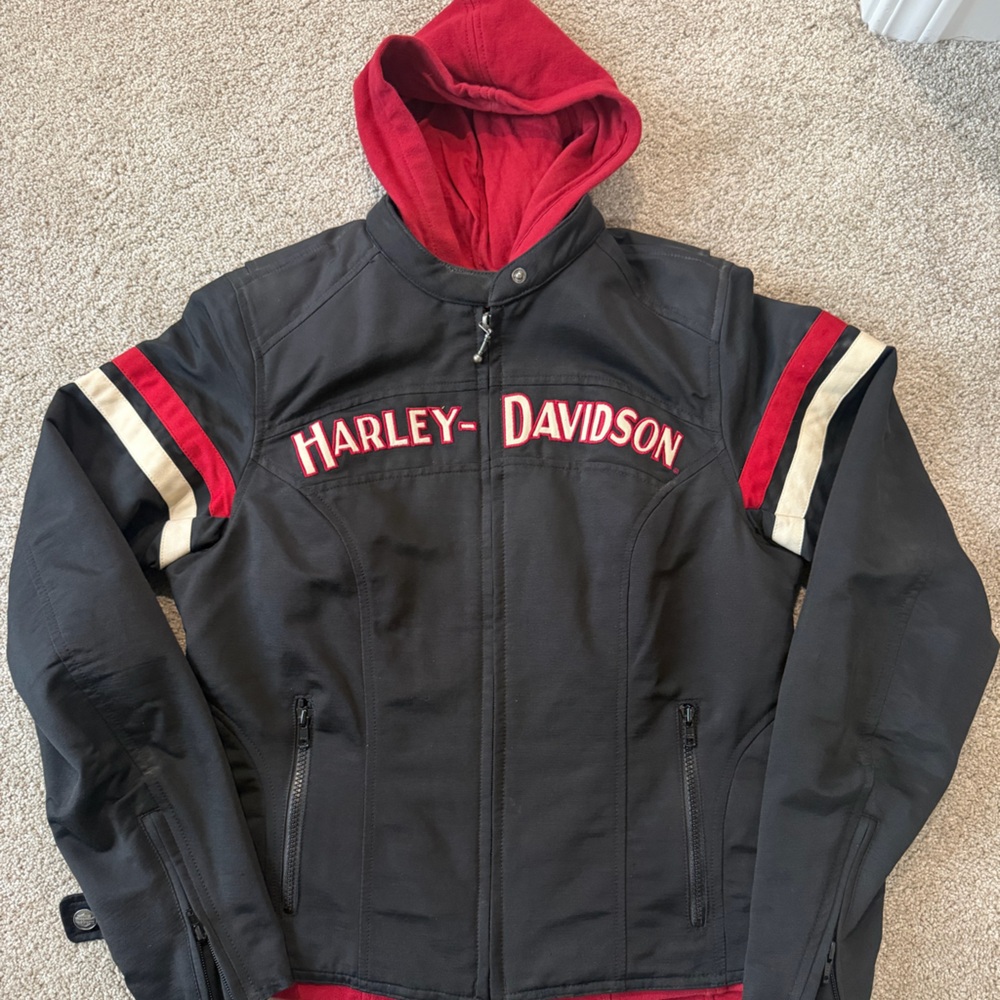 Harley-Davidson Black and Red Women’s Jacket